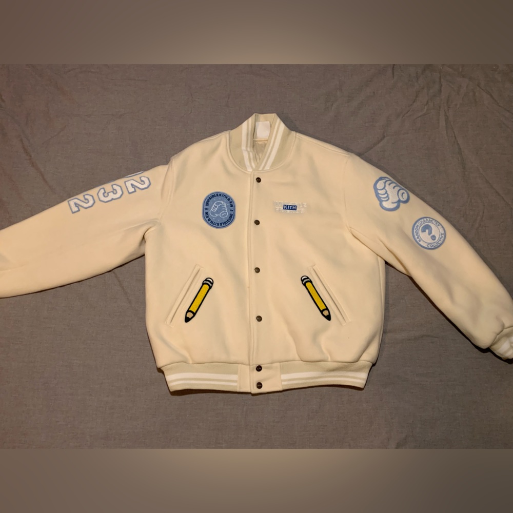 KITH X INVISIBLE FRIENDS VARSITY JACKET